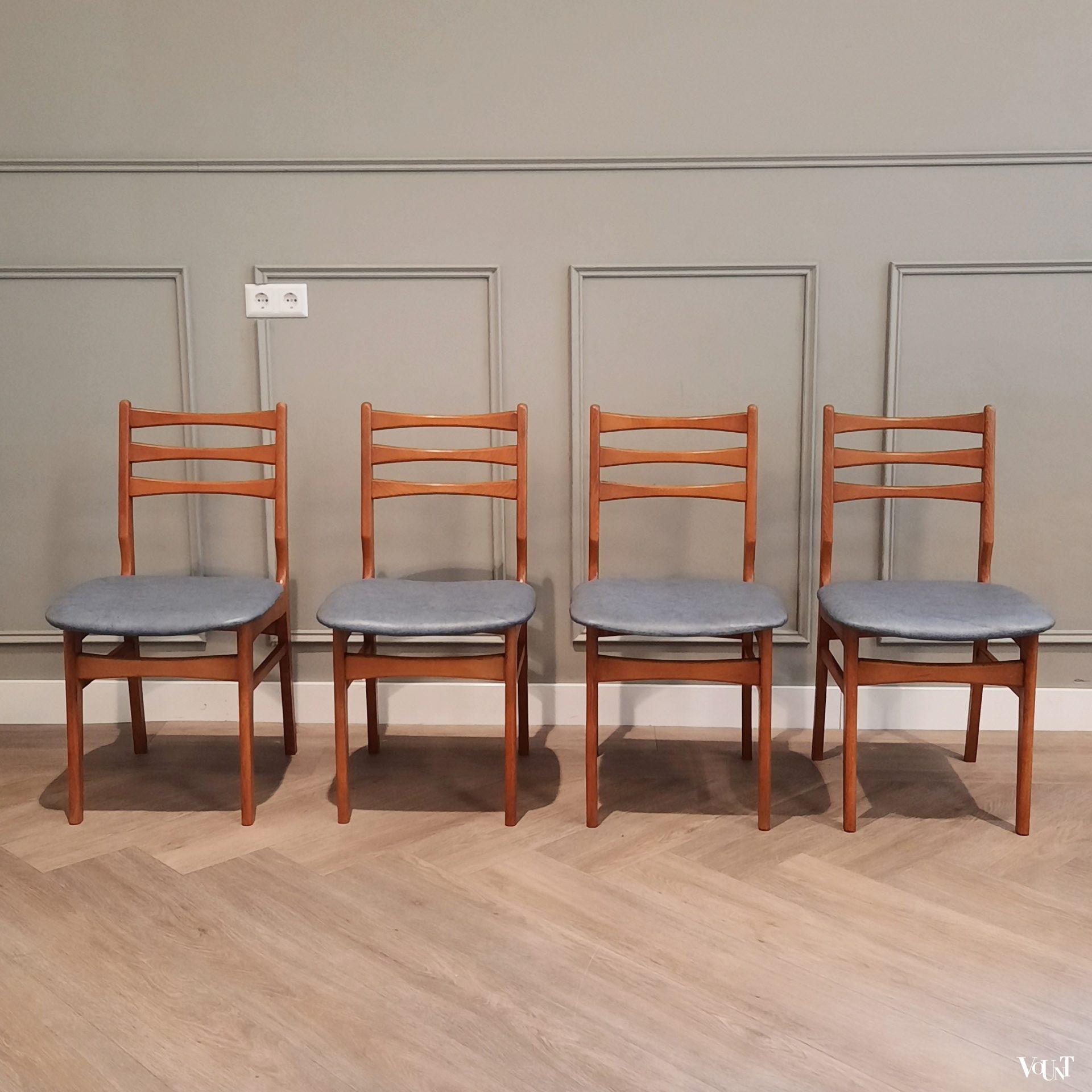 Set van 4 eettafelstoelen Gedser, Ikea, jaren '50