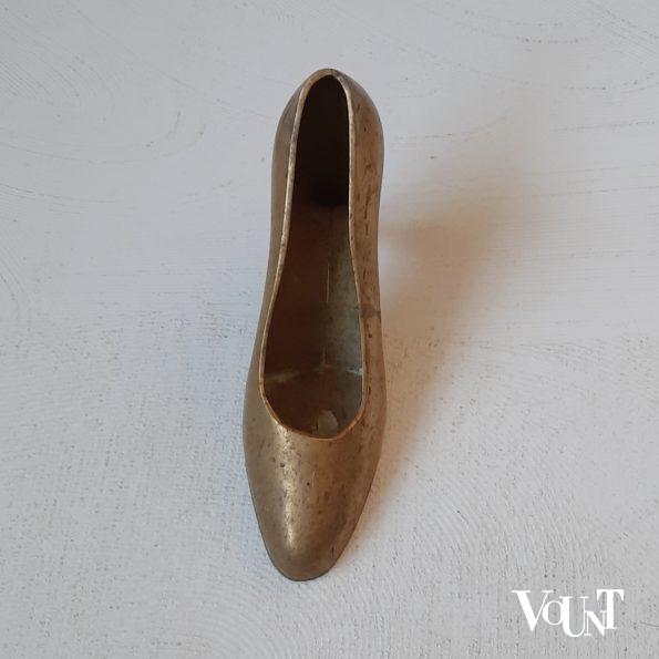 Paar messing damesschoenen, jaren '60