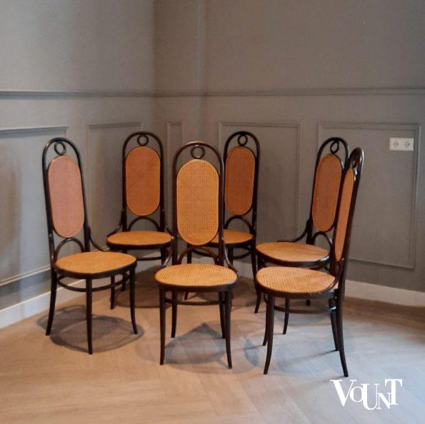 Set van 6 stoelen nr. 207 R, Thonet, jaren '70