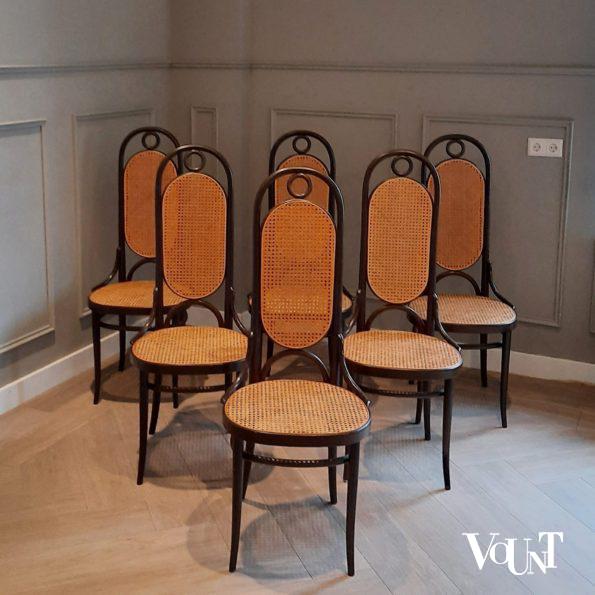 Set van 6 stoelen nr. 207 R, Thonet, jaren '70