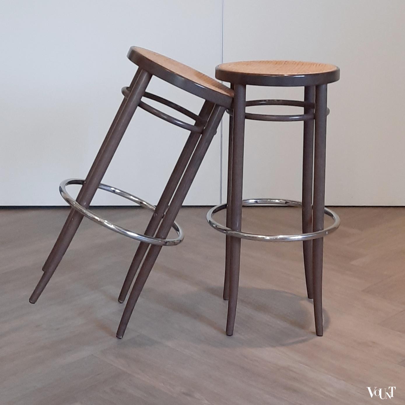 Set van 2 Thonet 204 RH barkrukken, jaren '80