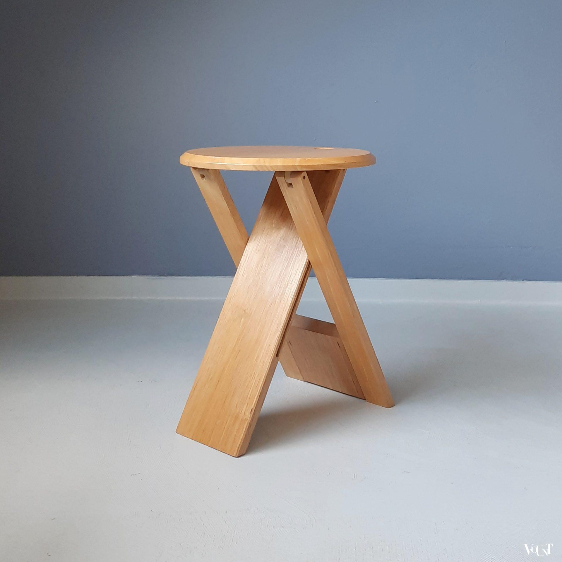 Opvouwbare kruk Suzy, Adrian Reed voor Princes Design Works, jaren '80