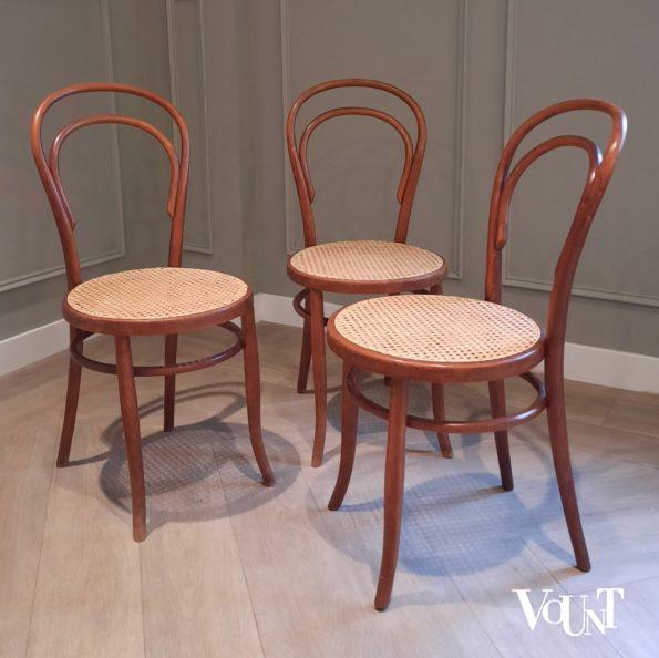 Set van 3 stoelen nr. 14, Fischel, jaren '20