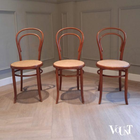 Set van 3 stoelen nr. 14, Fischel, jaren '20