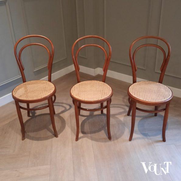 Set van 3 stoelen nr. 14, Fischel, jaren '20