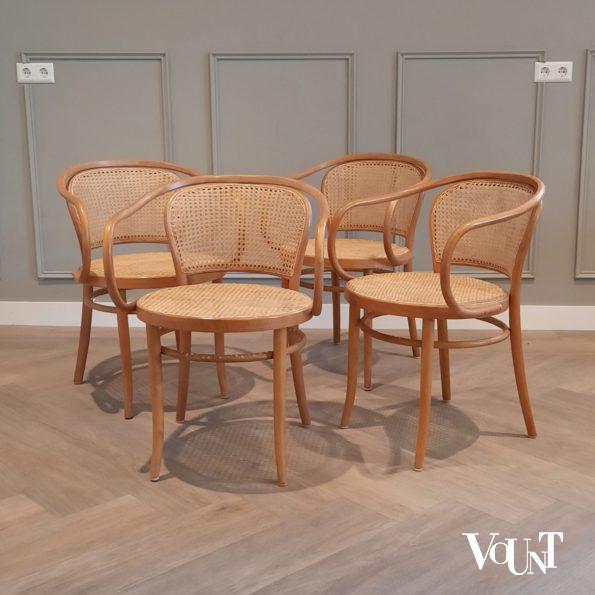 Set van 4 stoelen nr. 210, Ligna, jaren '60/'70