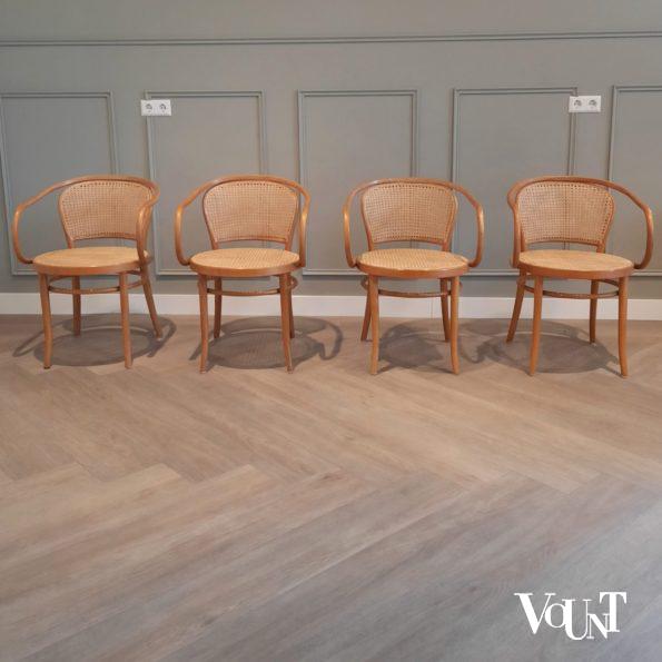 Set van 4 stoelen nr. 210, Ligna, jaren '60/'70
