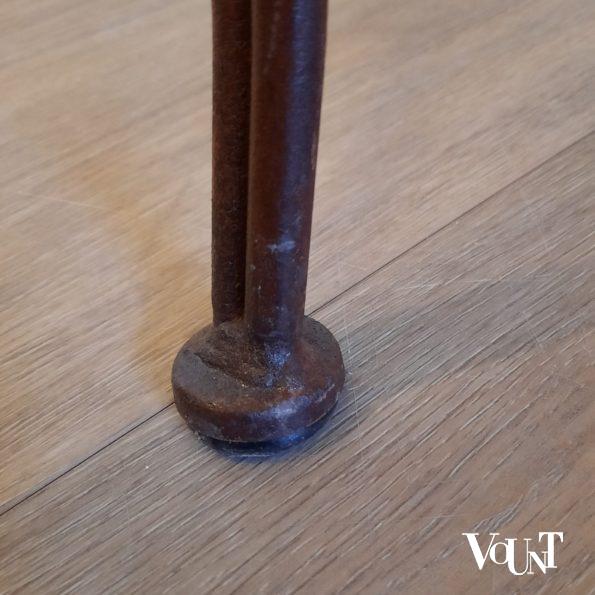 Vintage terras-/serrestoelen stafstaal, hout en rotan, Drexel Heritage Furnishing