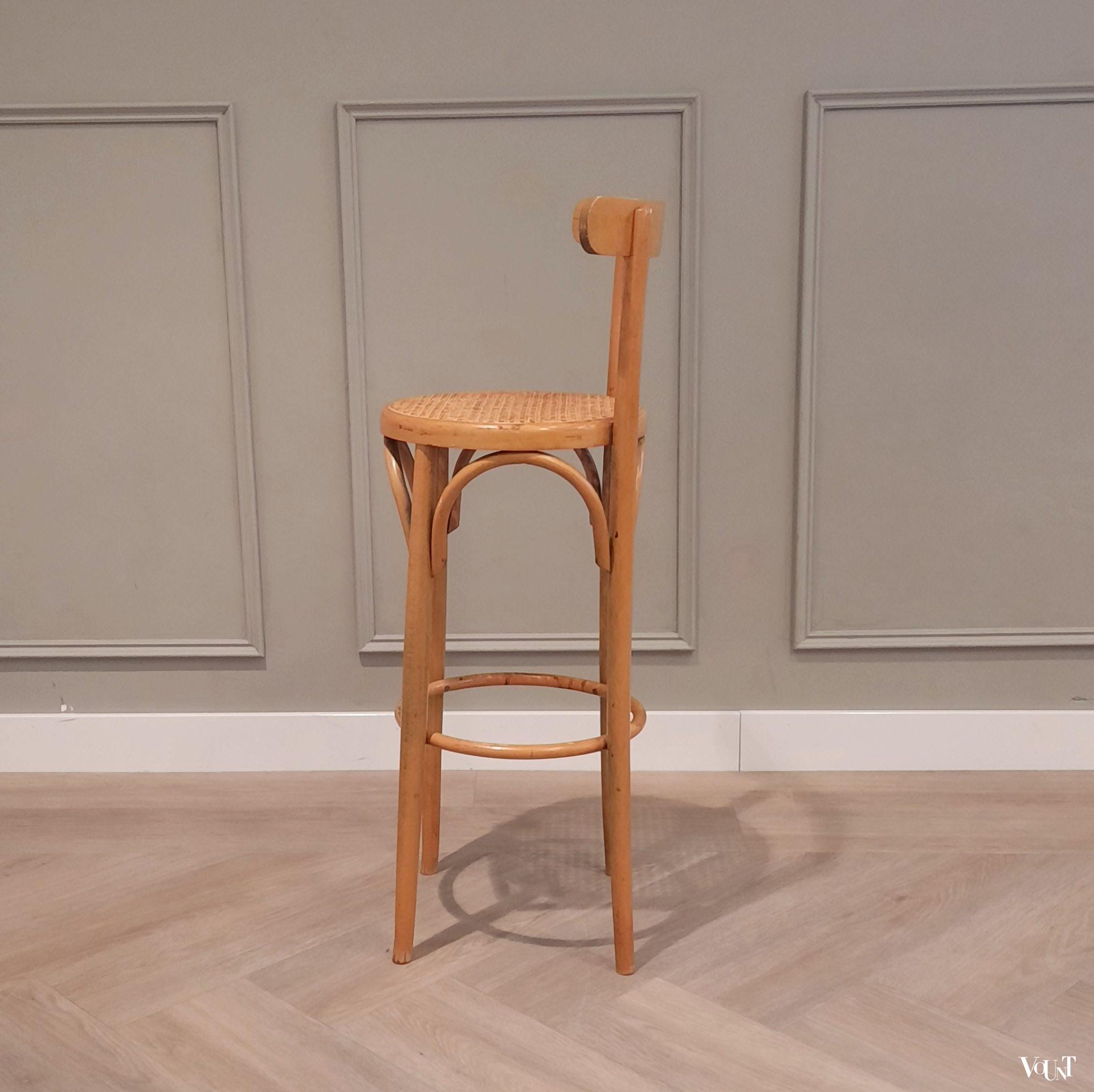 Set van 2 vintage bentwood barkrukken, jaren '70