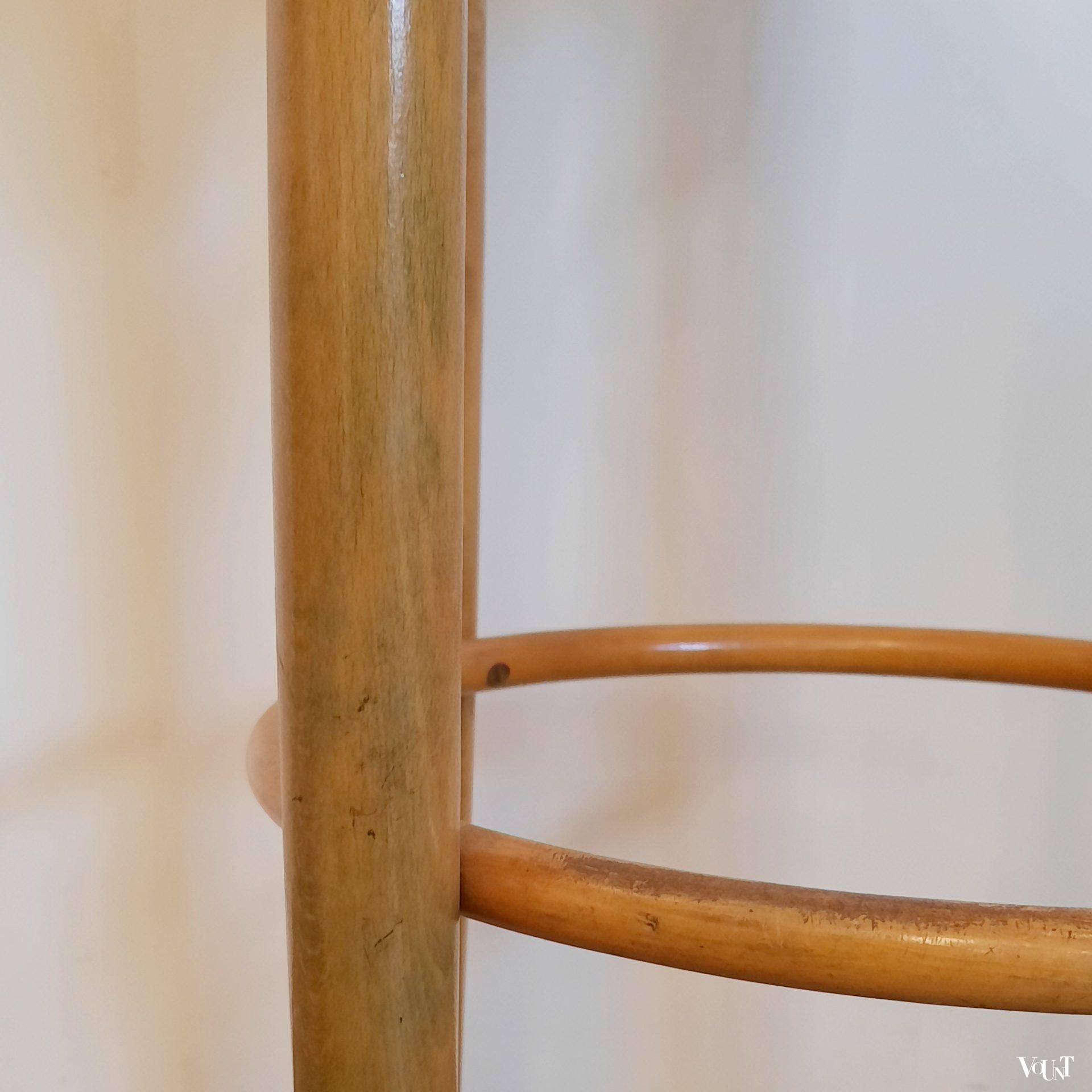 Set van 2 vintage bentwood barkrukken, jaren '70