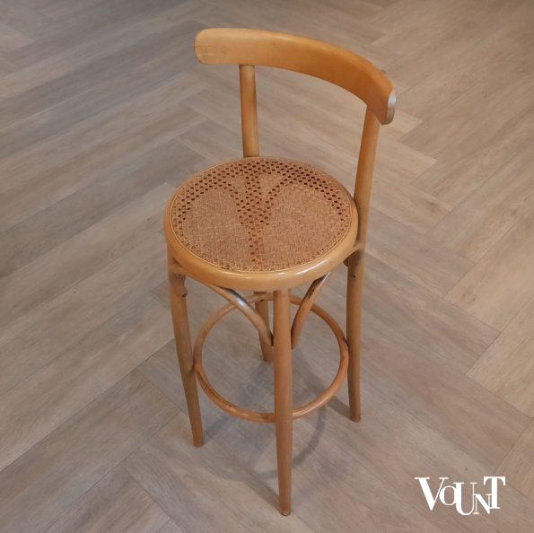 Set van 2 vintage bentwood barkrukken, jaren '70