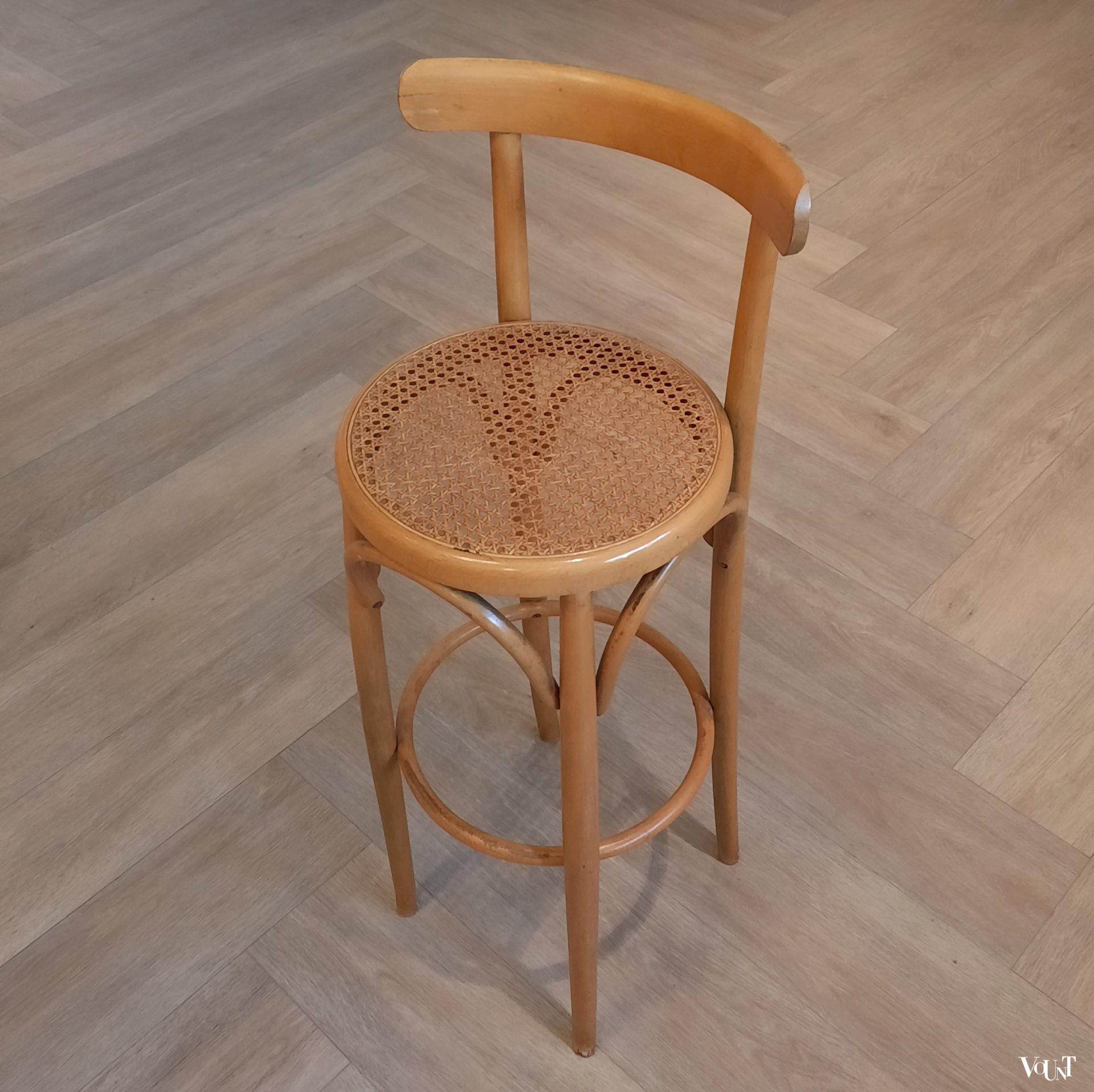 Set van 2 vintage bentwood barkrukken, jaren '70