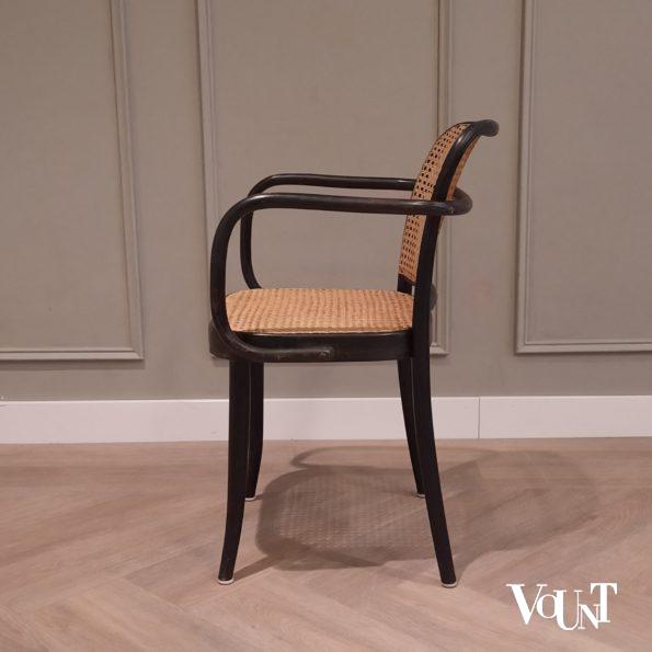 Set van 4 zwarte Praag of 811 stoelen, Ligna, jaren '60