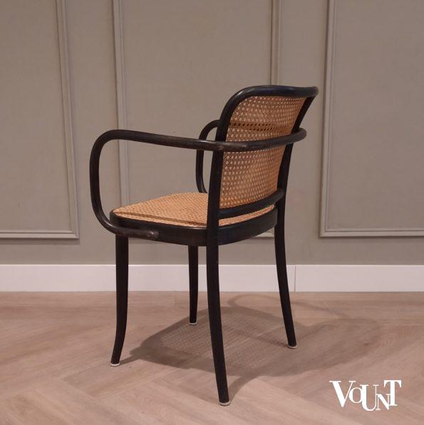 Set van 4 zwarte Praag of 811 stoelen, Ligna, jaren '60