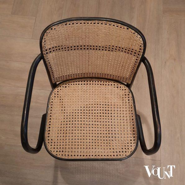 Set van 4 zwarte Praag of 811 stoelen, Ligna, jaren '60