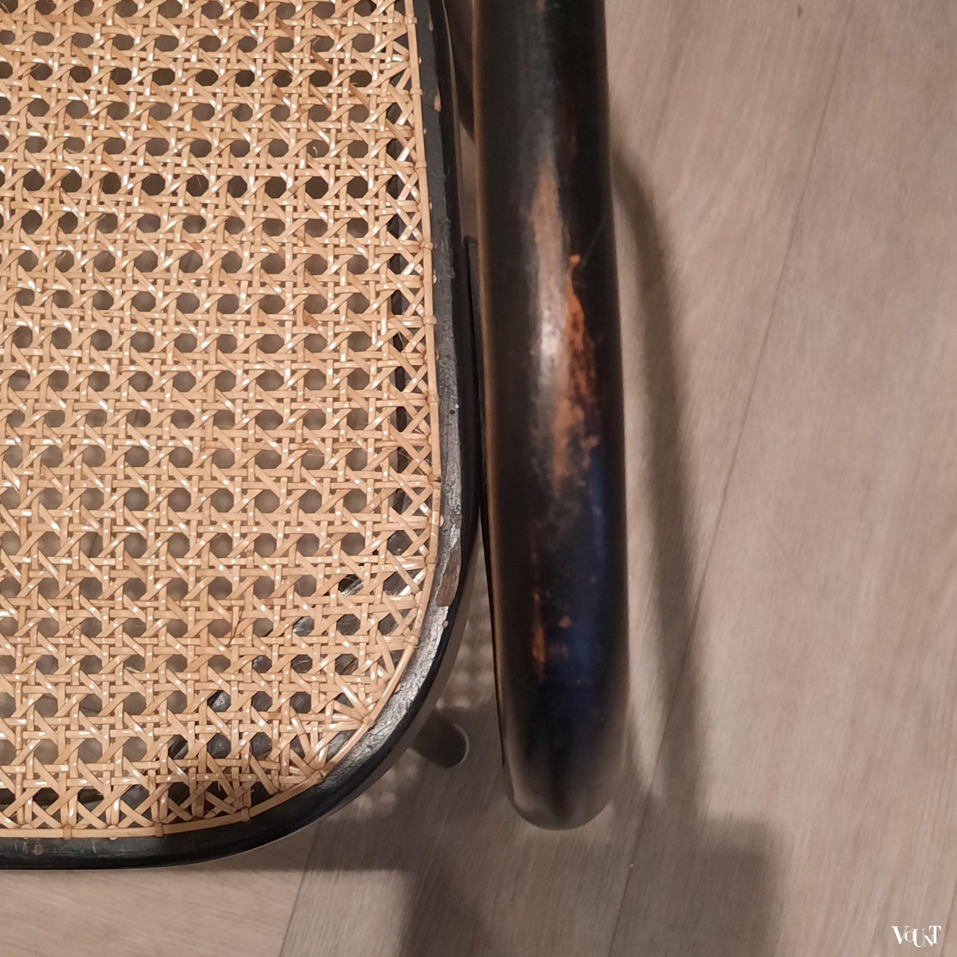 Set van 4 zwarte Praag of 811 stoelen, Ligna, jaren '60