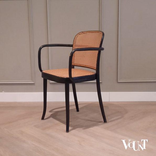 Zwarte Praag of 811 stoel, Josef Hoffmann voor Thonet / Ligna, jaren '50