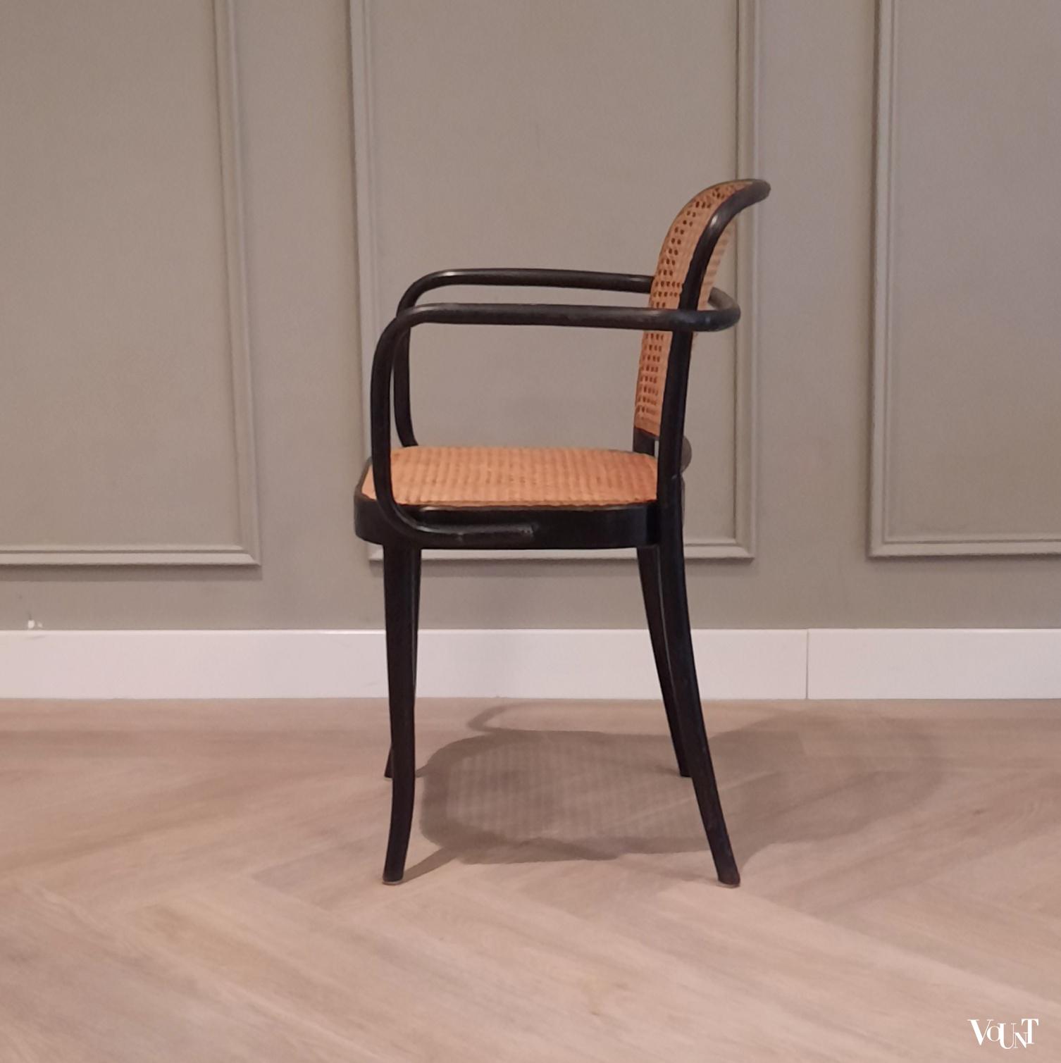 Zwarte Praag of 811 stoel, Josef Hoffmann voor Thonet / Ligna, jaren '50