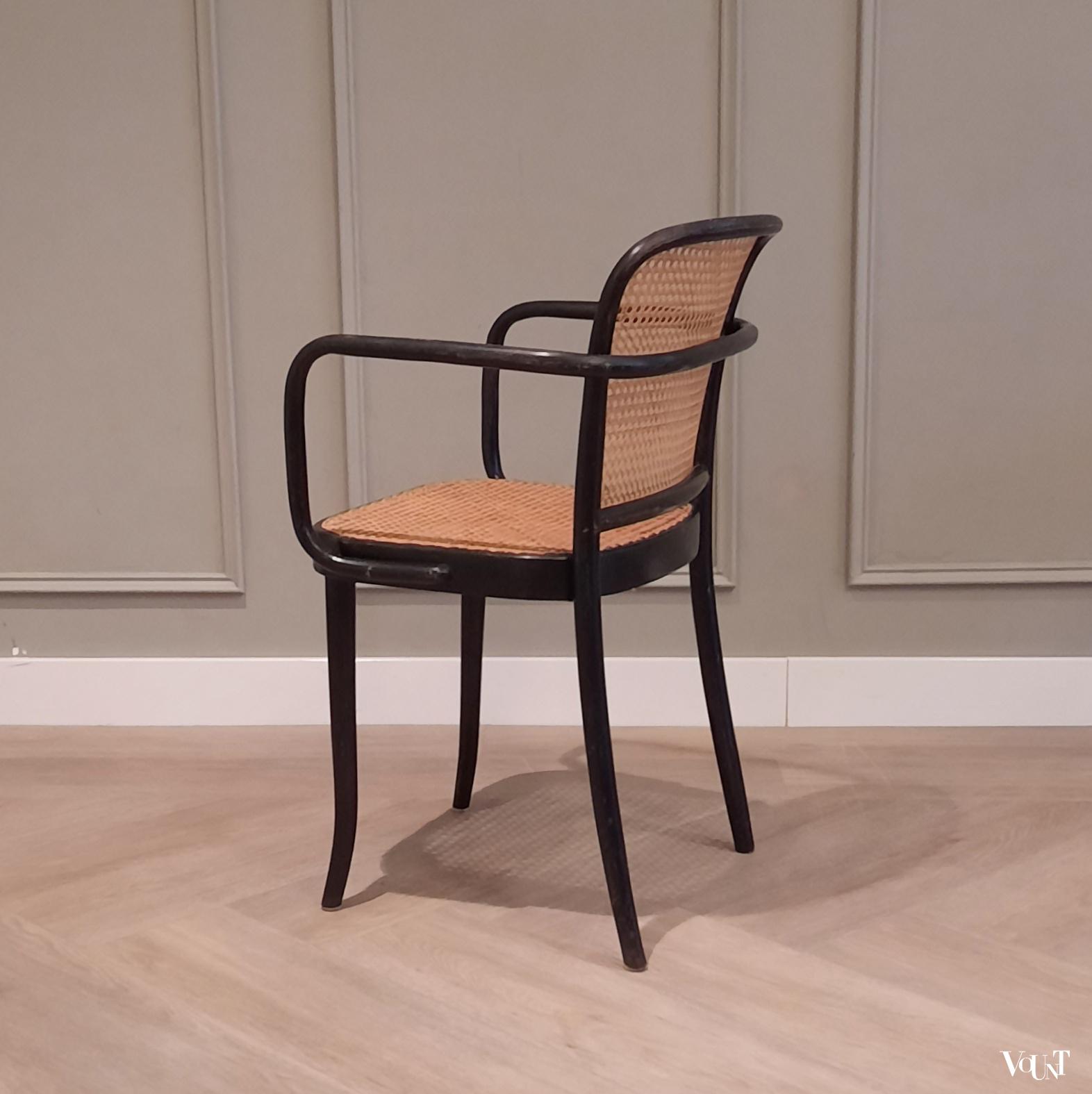 Zwarte Praag of 811 stoel, Josef Hoffmann voor Thonet / Ligna, jaren '50
