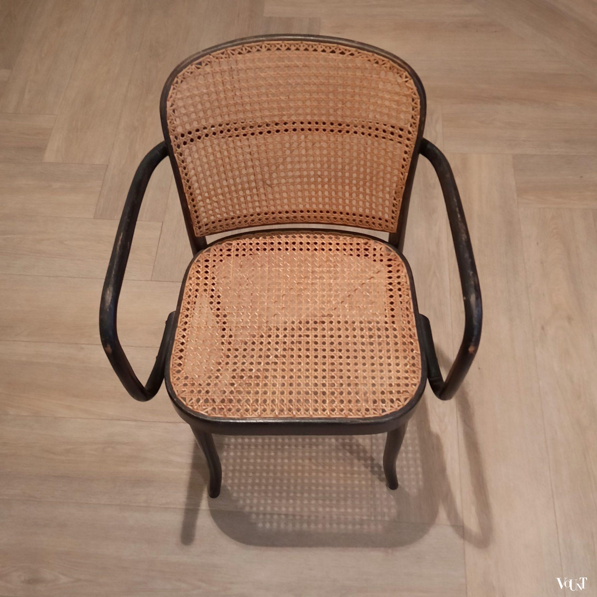 Zwarte Praag of 811 stoel, Josef Hoffmann voor Thonet / Ligna, jaren '50