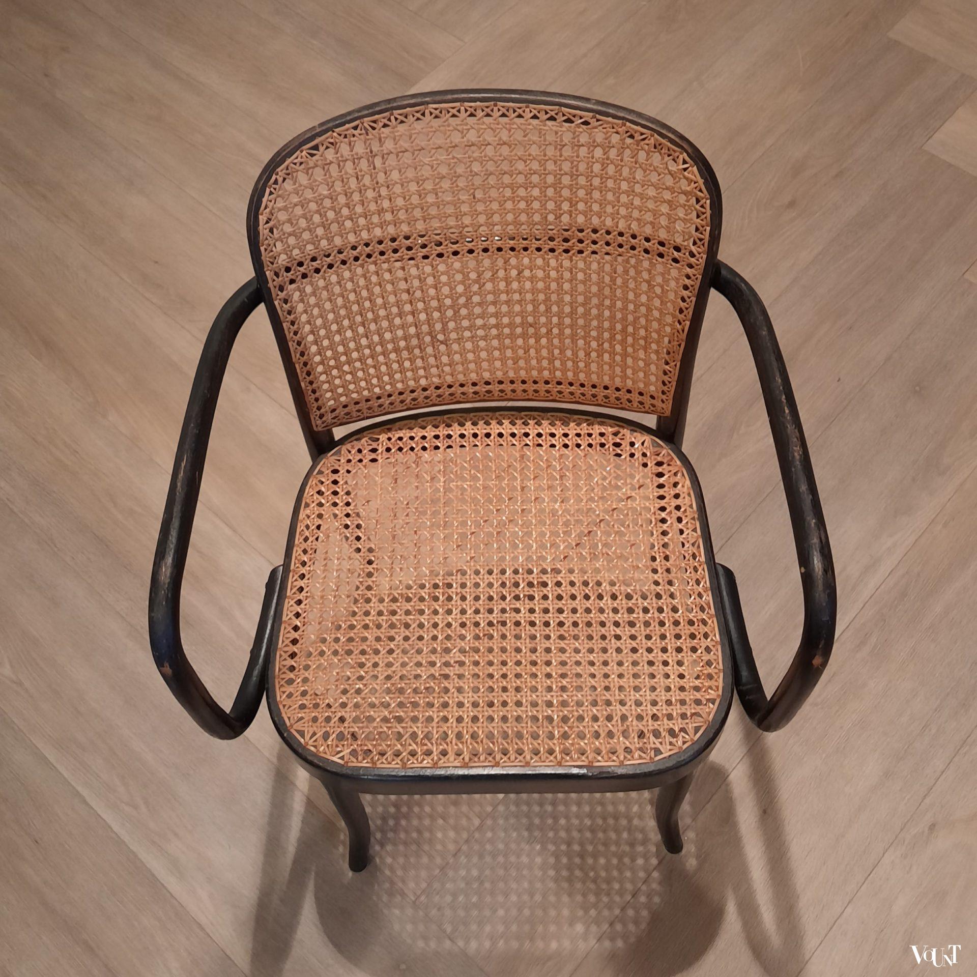 Zwarte Praag of 811 stoel, Josef Hoffmann voor Thonet / Ligna, jaren '50
