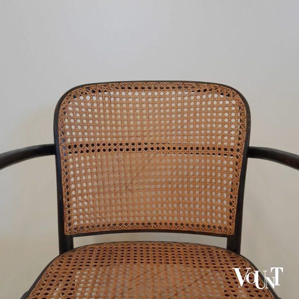 Zwarte Praag of 811 stoel, Josef Hoffmann voor Thonet / Ligna, jaren '50