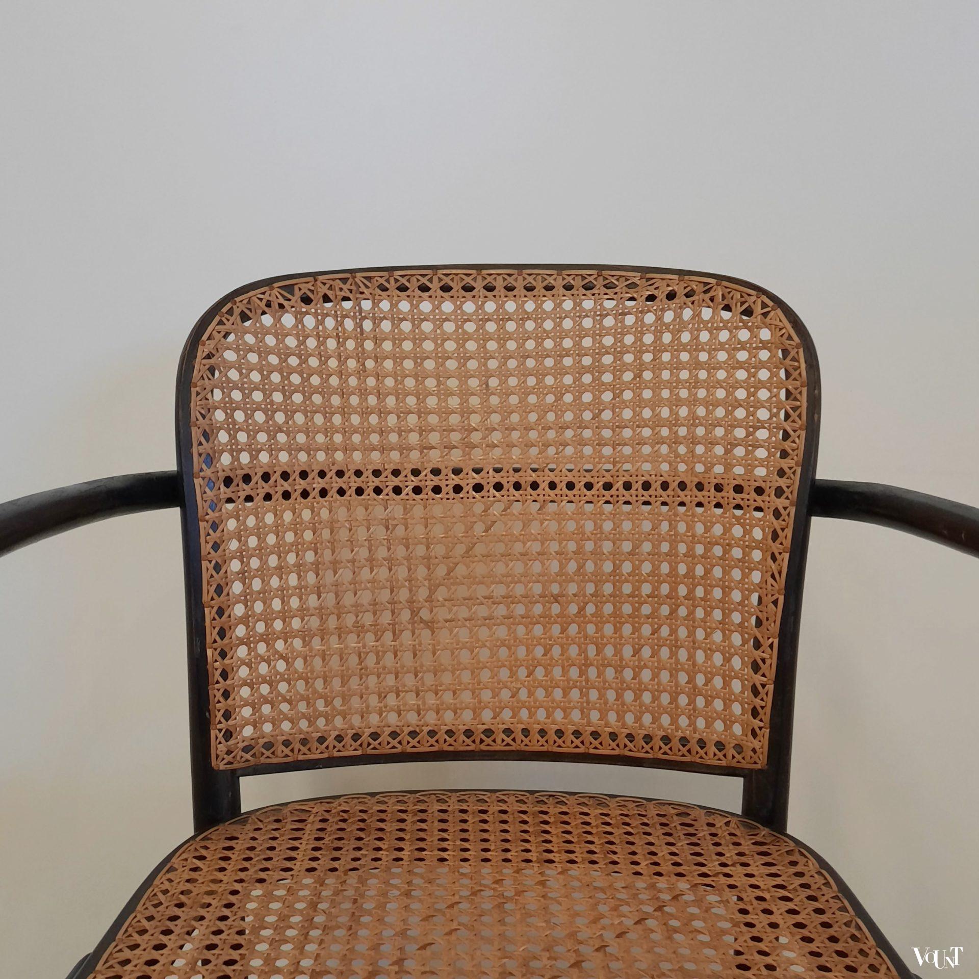 Zwarte Praag of 811 stoel, Josef Hoffmann voor Thonet / Ligna, jaren '50