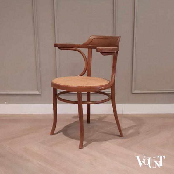 Bureaustoel met rotan zitting, nr. 6003, Thonet-Mundus, rond 1920