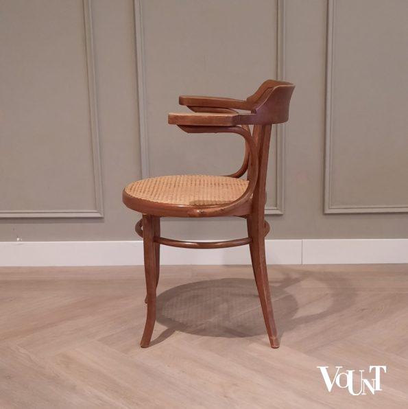 Bureaustoel met rotan zitting, nr. 6003, Thonet-Mundus, rond 1920