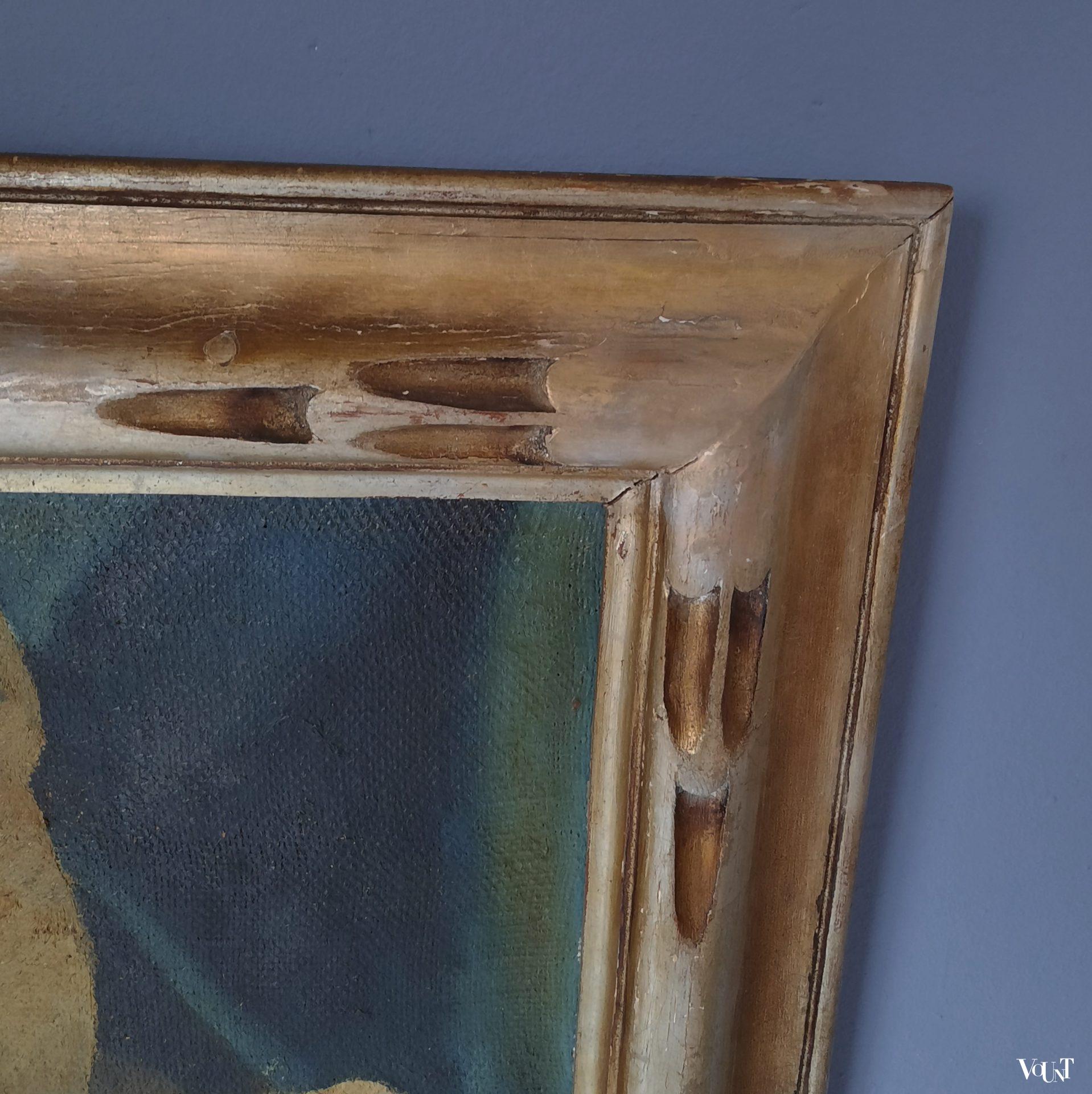 Schilderij stilleven met kruik, René Renaud, rond 1930