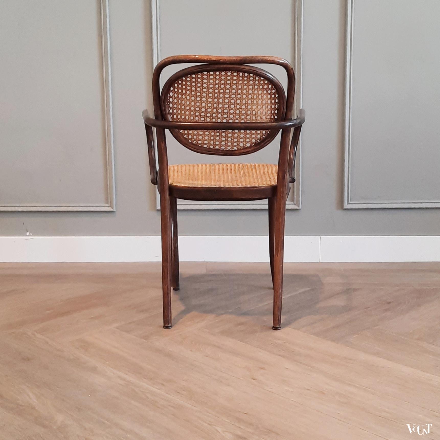 Stoel bentwood en rotan, ZPM Radomsko, jaren '60