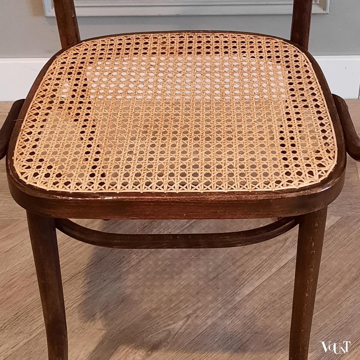 Stoel bentwood en rotan, ZPM Radomsko, jaren '60