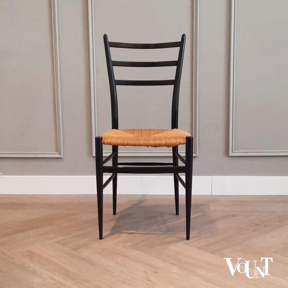Set van 4 gemerkte Spinetto stoelen, Chiavari, Italië, jaren '50