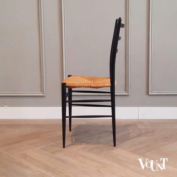 Set van 4 gemerkte Spinetto stoelen, Chiavari, Italië, jaren '50