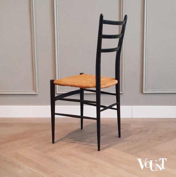 Set van 4 gemerkte Spinetto stoelen, Chiavari, Italië, jaren '50