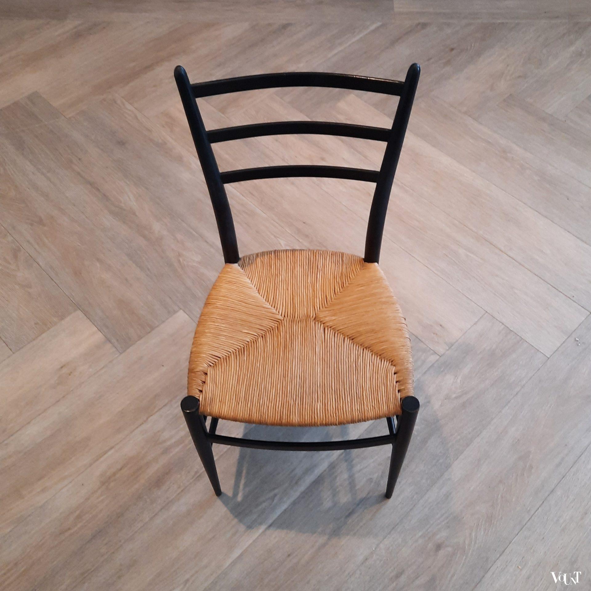 Set van 4 gemerkte Spinetto stoelen, Chiavari, Italië, jaren '50