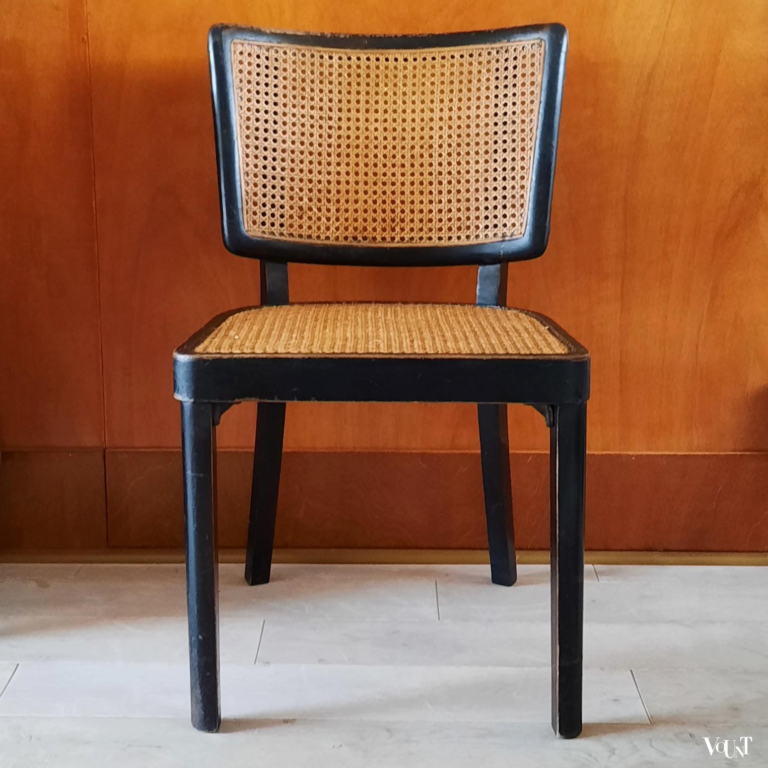 Benadrukken mogelijkheid draad Zwarte stoel B 22, Thonet, jaren '30