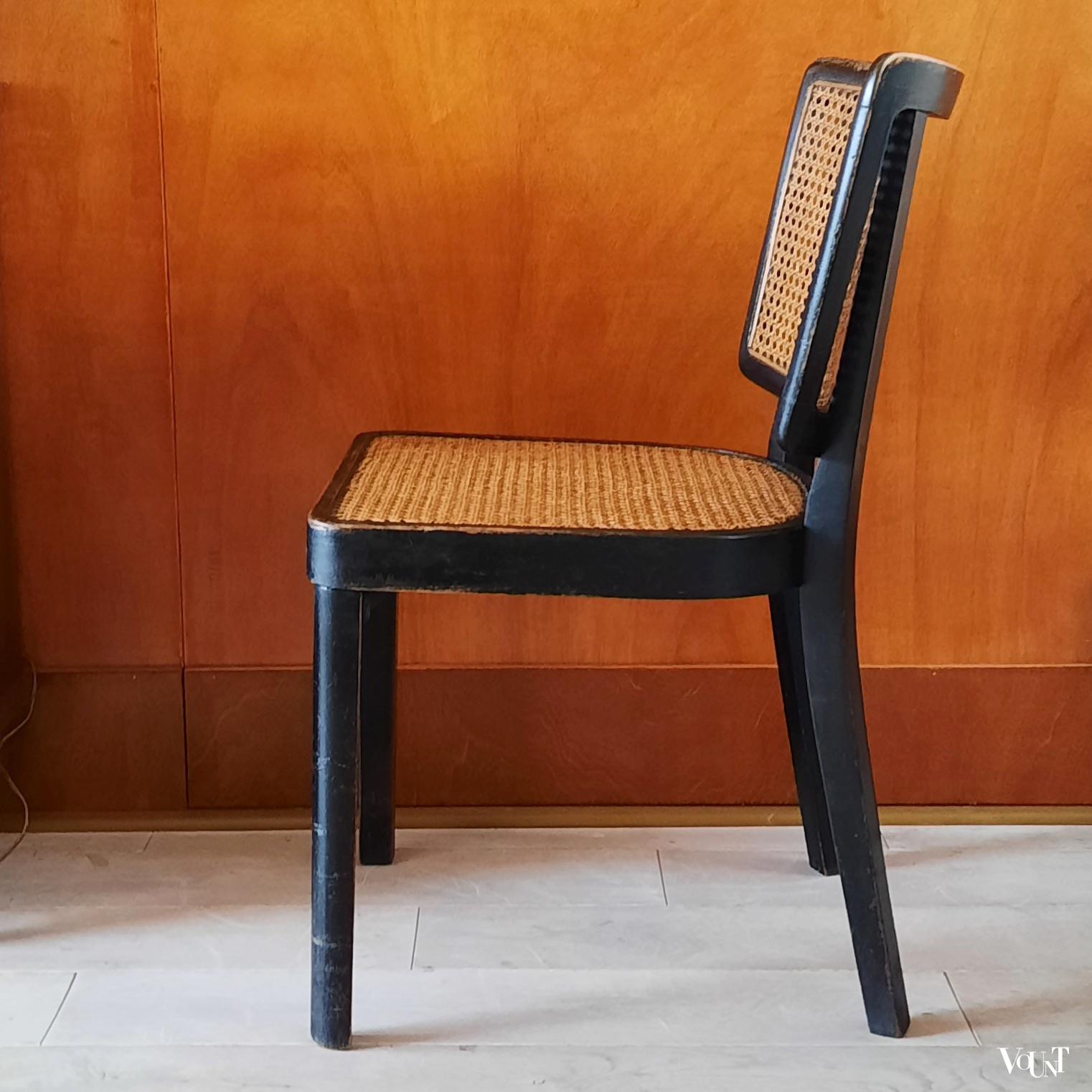 Zwarte stoel B 22, Thonet, jaren '30