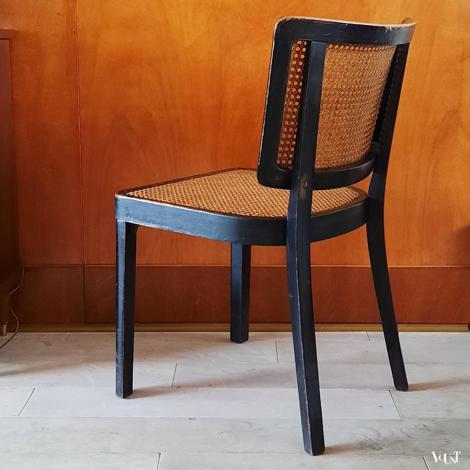 Zwarte stoel B 22, Thonet, jaren '30