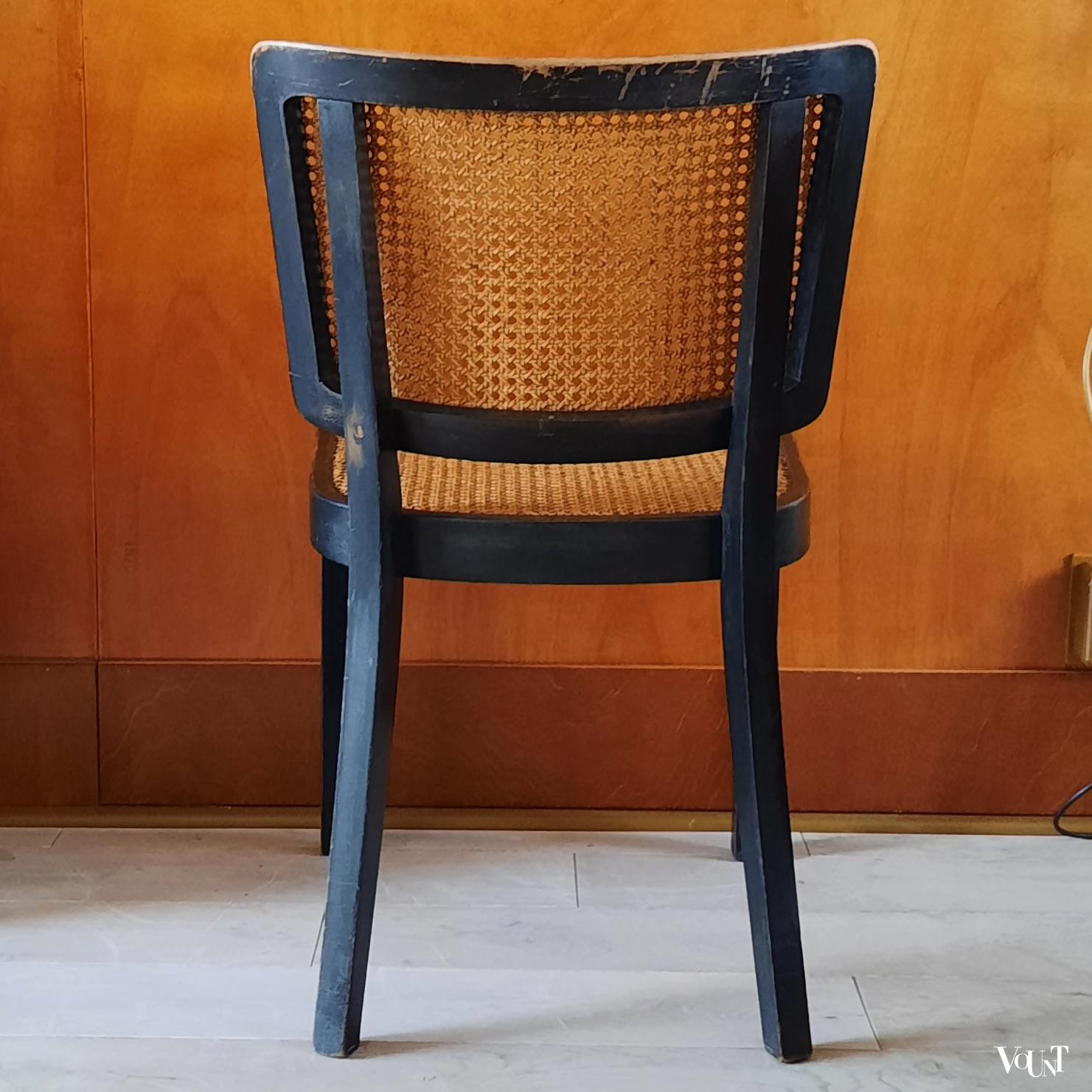 Zwarte stoel B 22, Thonet, jaren '30