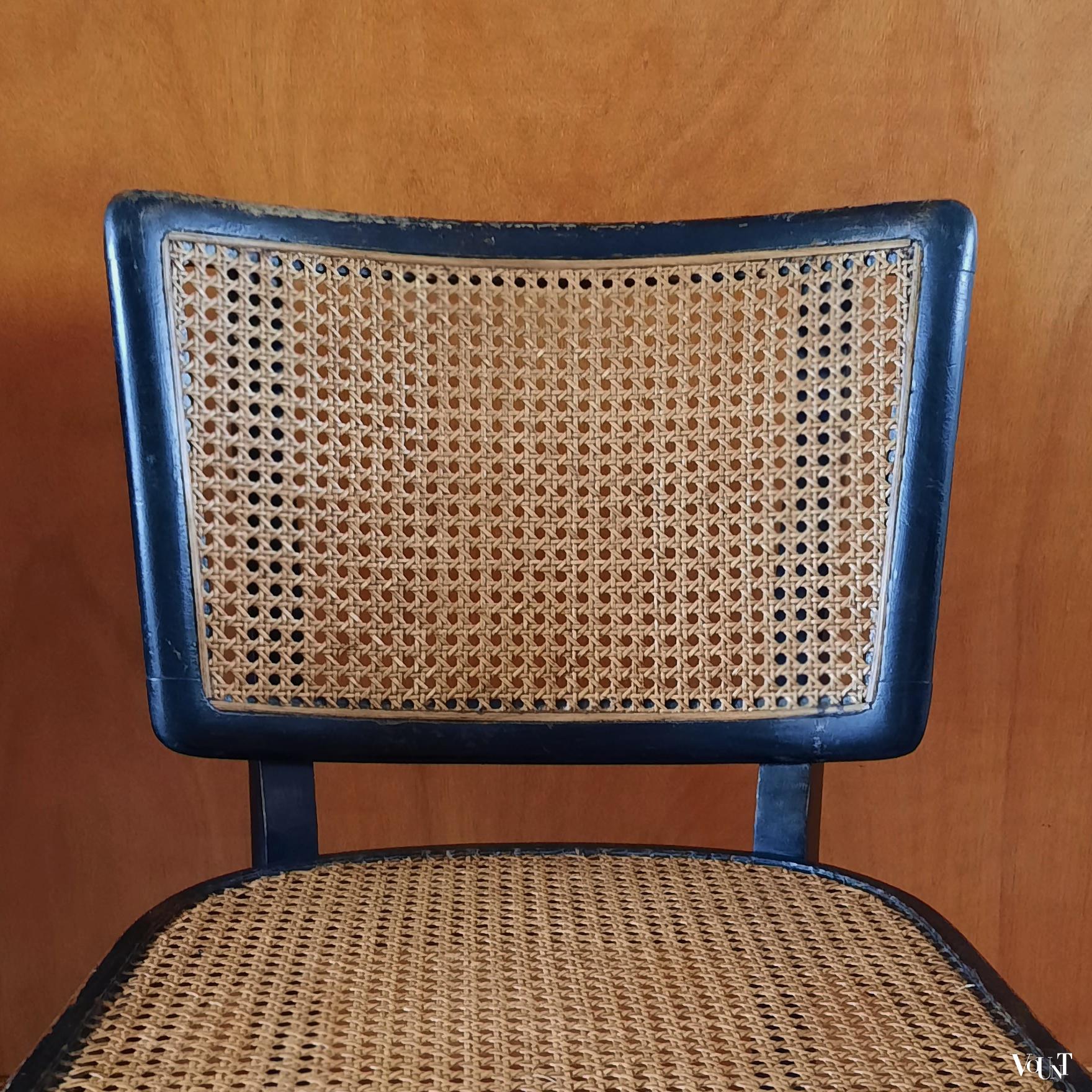 Zwarte stoel B 22, Thonet, jaren '30