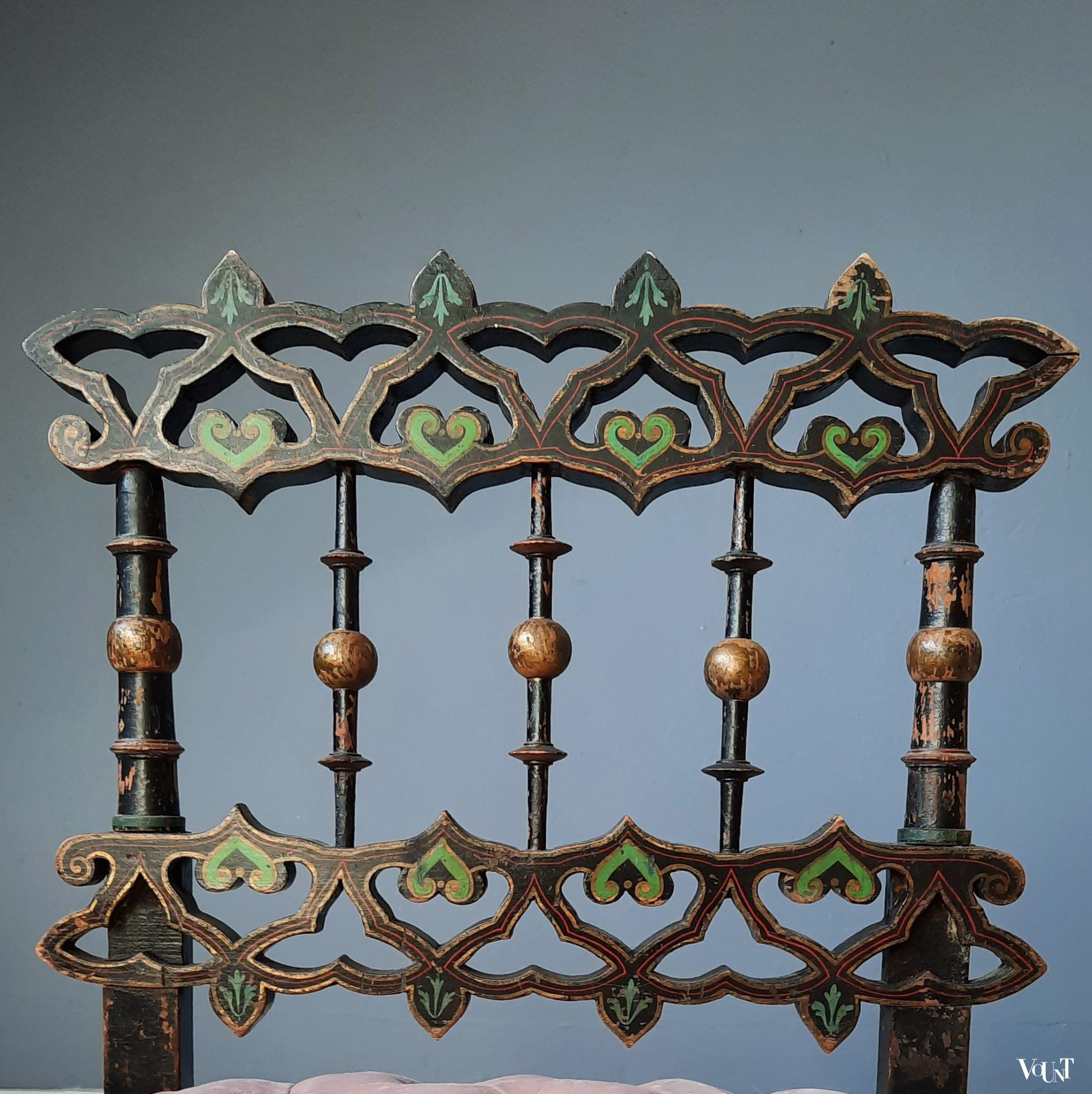 Antieke "slipper chair", Frankrijk, rond 1850