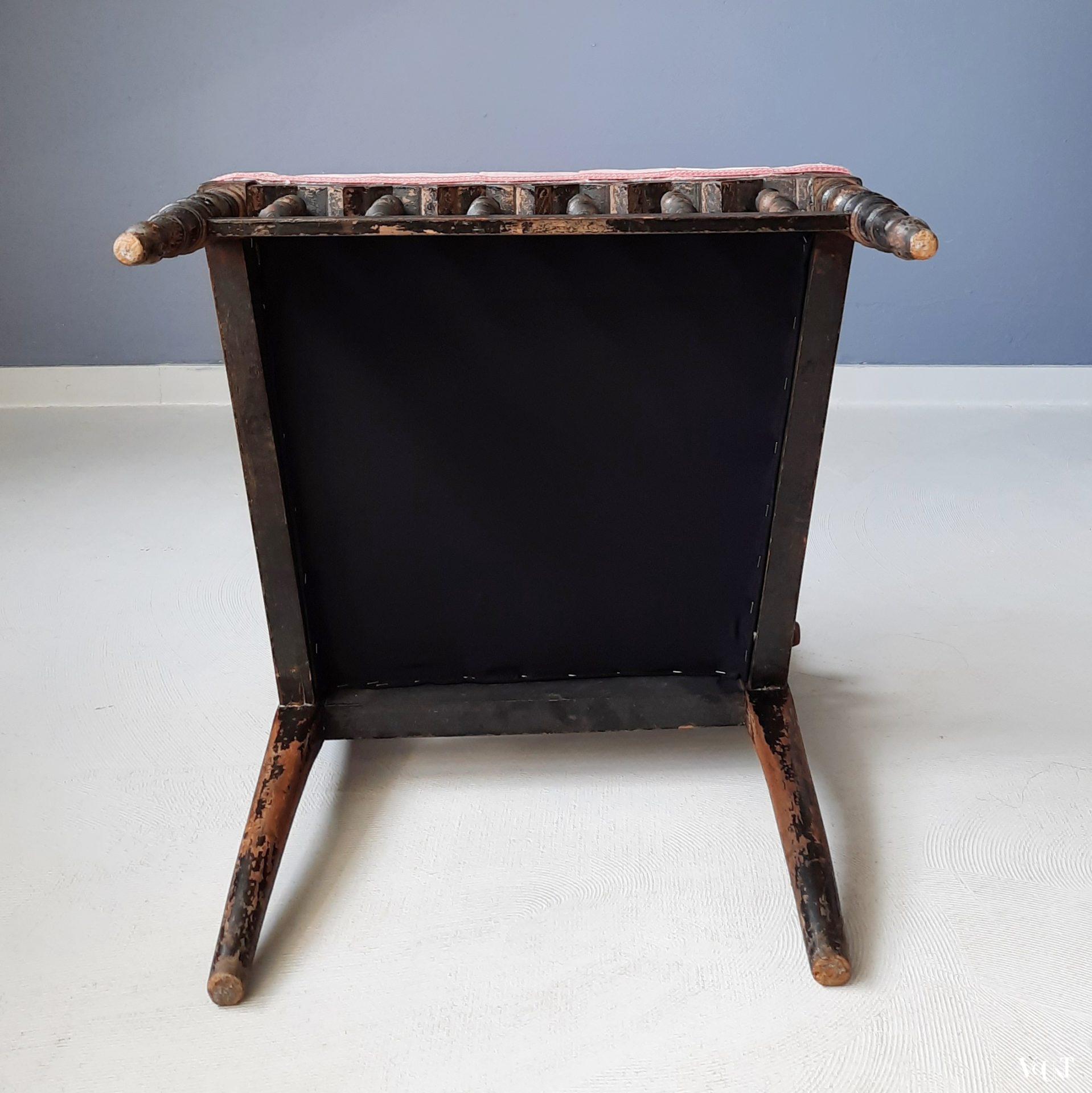 Antieke "slipper chair", Frankrijk, rond 1850