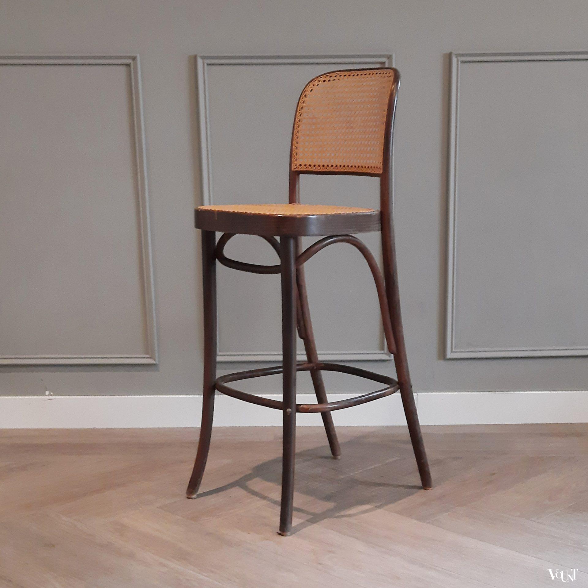 Set van 4 barkrukken nr. 811, Josef Hoffmann, FMG, jaren'60/'70