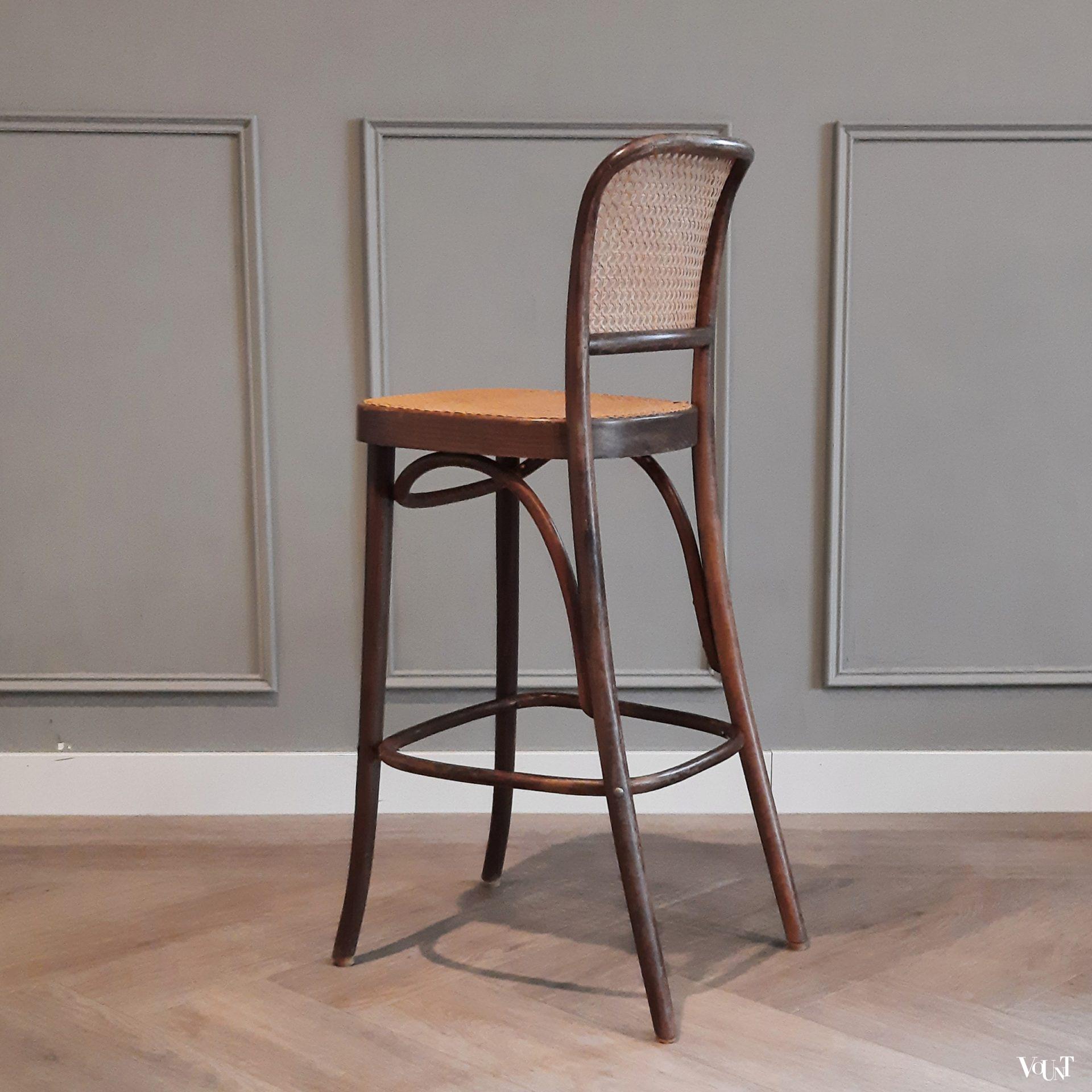 Set van 4 barkrukken nr. 811, Josef Hoffmann, FMG, jaren'60/'70