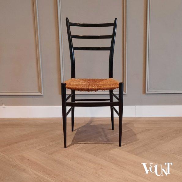 Set van 4 gemerkte Spinetto stoelen, Chiavari, Italië, jaren '50