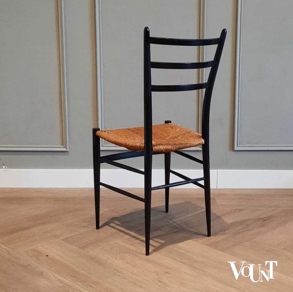Set van 4 gemerkte Spinetto stoelen, Chiavari, Italië, jaren '50