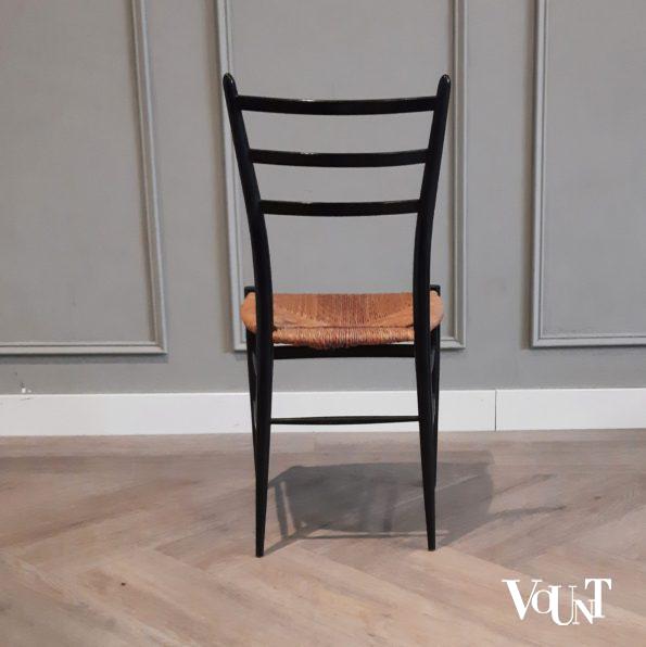 Set van 4 gemerkte Spinetto stoelen, Chiavari, Italië, jaren '50