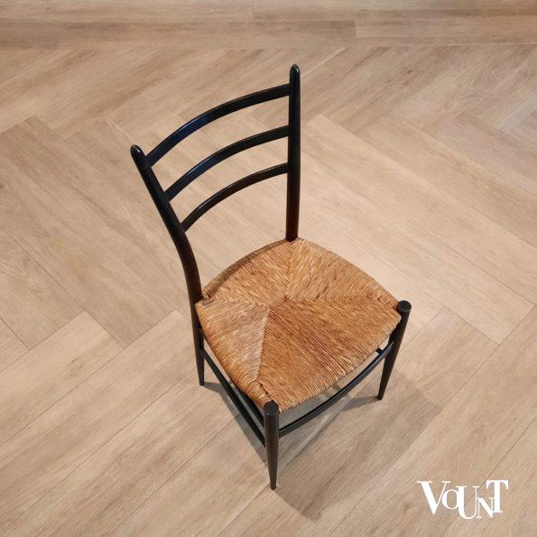 Set van 4 gemerkte Spinetto stoelen, Chiavari, Italië, jaren '50