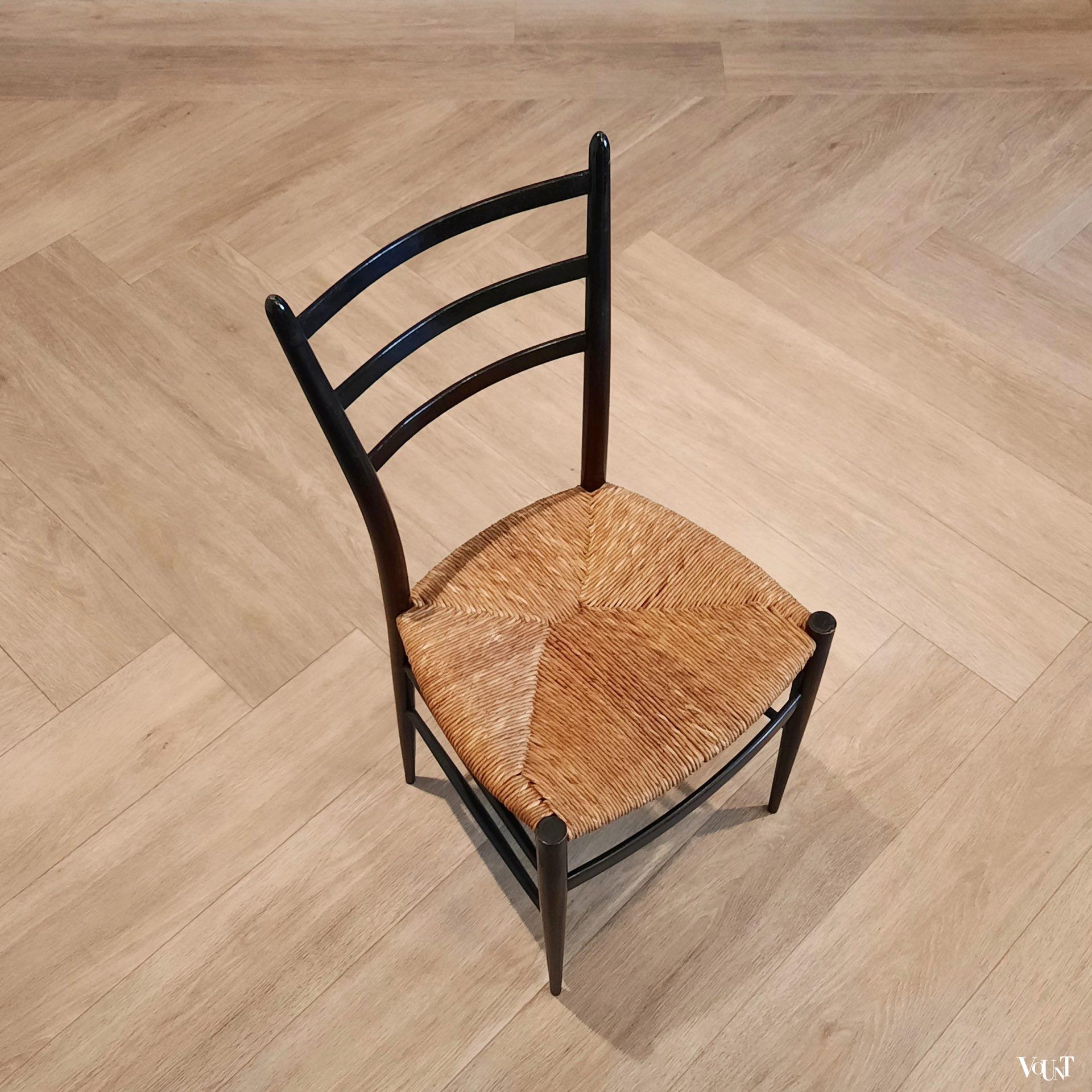 Set van 4 gemerkte Spinetto stoelen, Chiavari, Italië, jaren '50